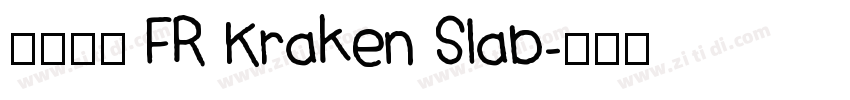 英文字體 FR Kraken Slab字体转换